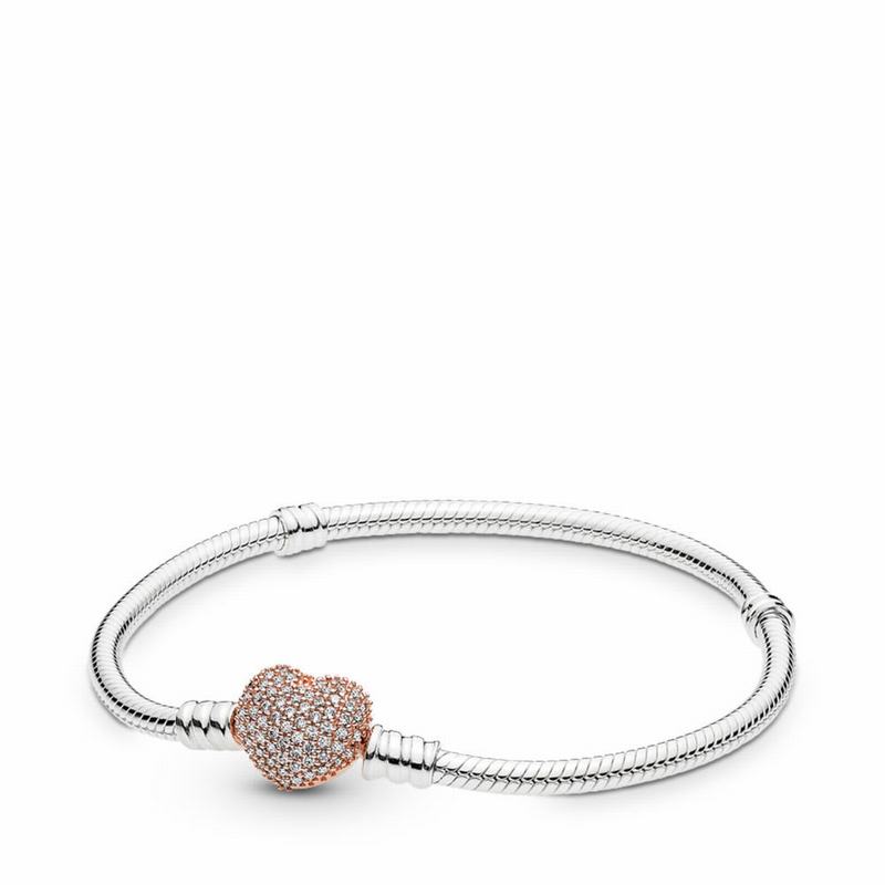 Pandora Australia Rose™ Heart Clasp Bracelet - Pandora Rose™ | COEZTQ571